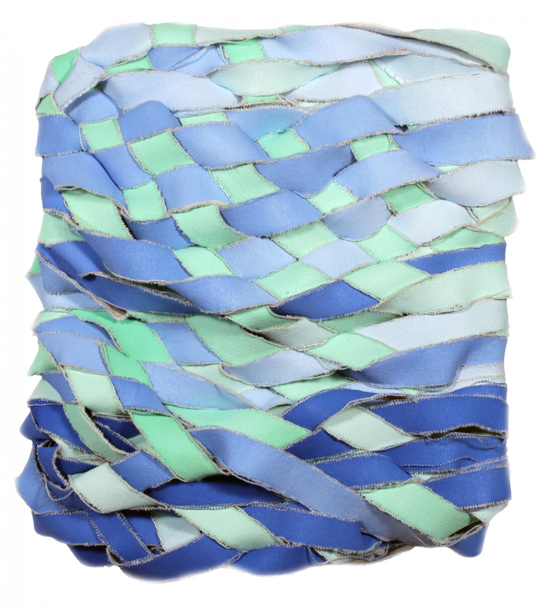 Jean Alexander Frater; Green to Blue Weave; 2016